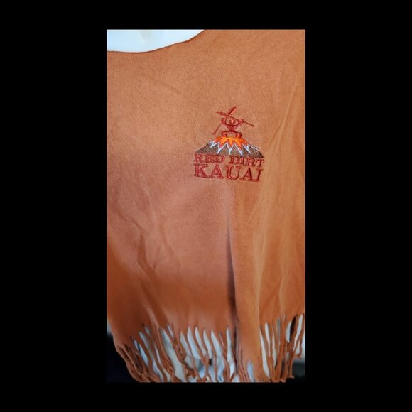 Red Dirt Kauai Custom Tassel Tee Beaded Crop - Picture 2 of 3